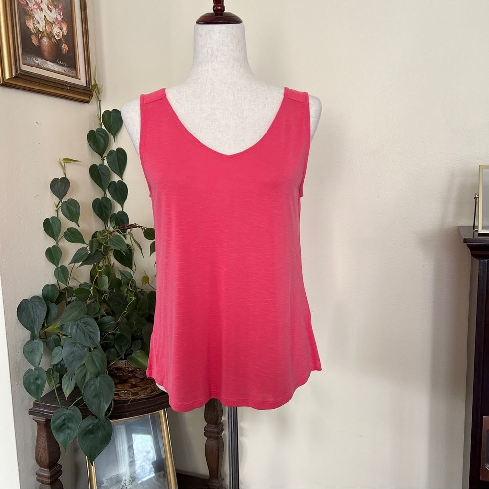 Pink Note Open Twist Bank Sleeveless Top sz S